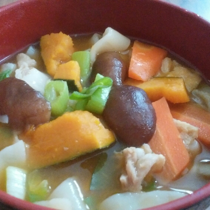 簡単⭐醤油味のほうとう